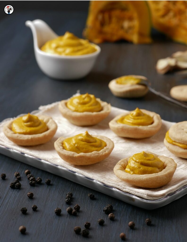 Biscotti salati alla zucca, con pepe nero e zenzero
