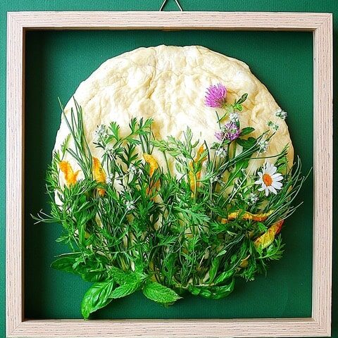 Focaccia patate erbe aspect ratio 1 1