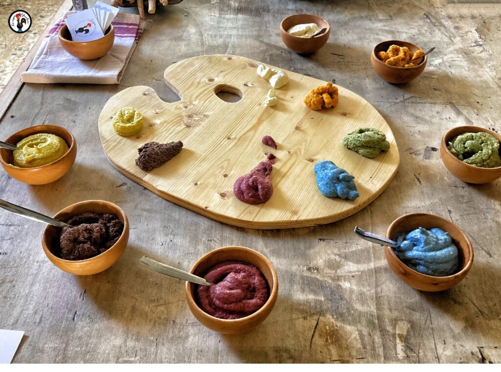 Salse colorate da spalmare- Favola in fiore 