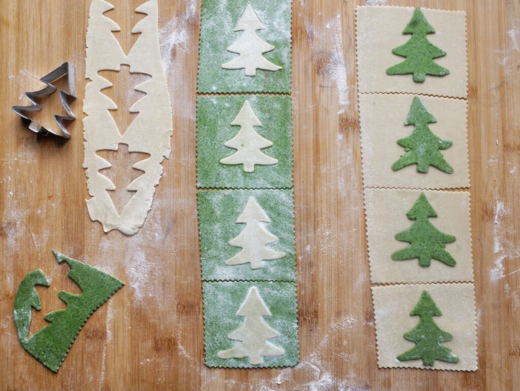 Lasagne decorate per natale