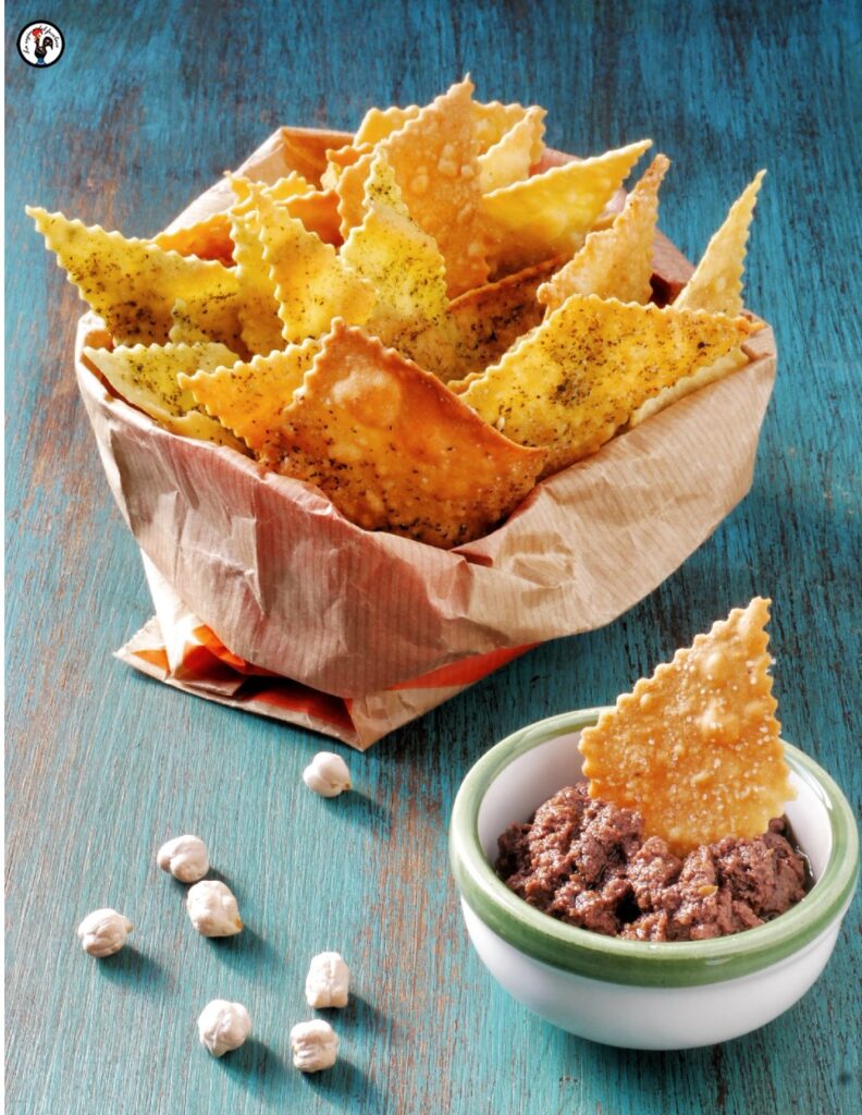 Crackers di farina di ceci