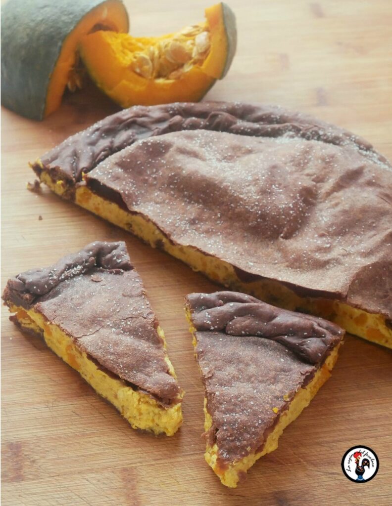 Torta di zucca con sfoglia al cacao istr