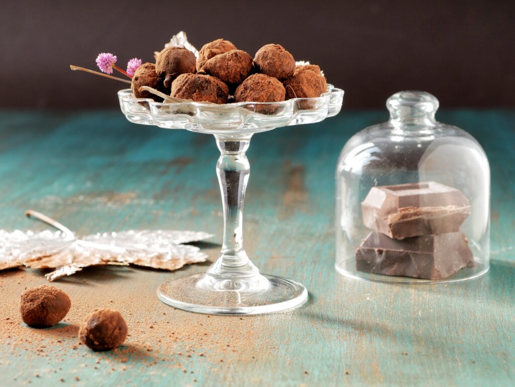 Tartufini di cioccolato e banana