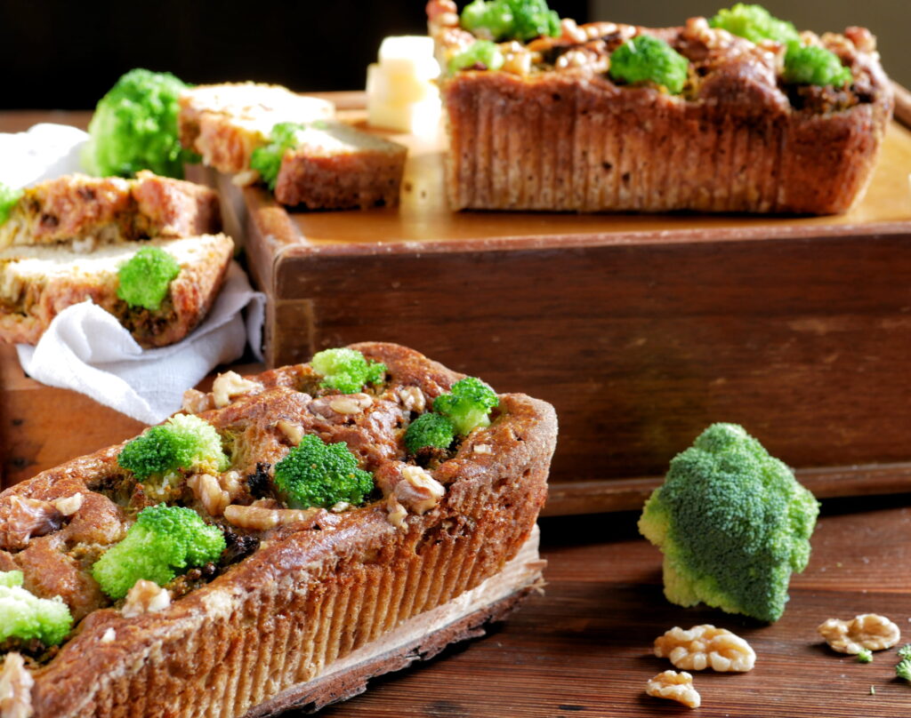 Plumcake salato broccoli e provola